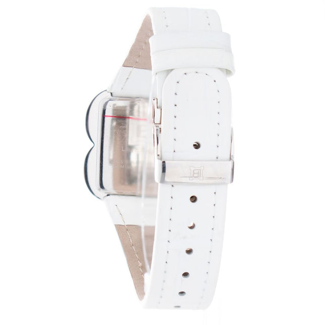 Laura Biagiotti White Leather Dress Watch