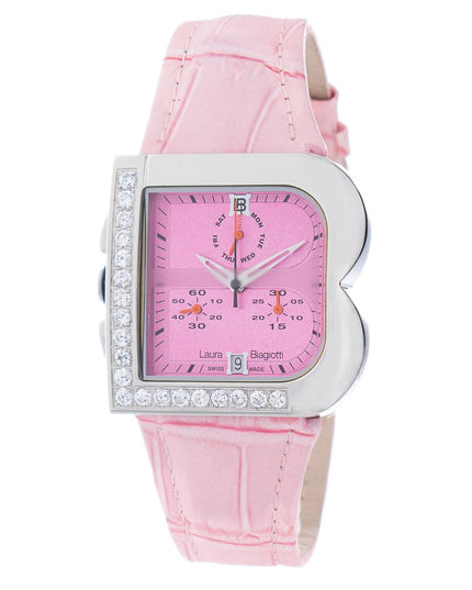 Laura Biagiotti Multicolor Leather Dress Watch
