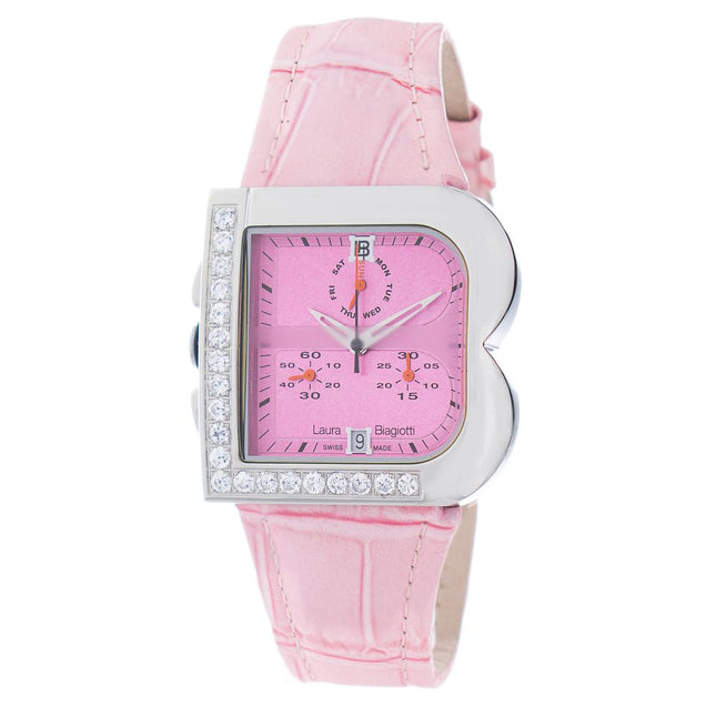 Laura Biagiotti Multicolor Leather Dress Watch