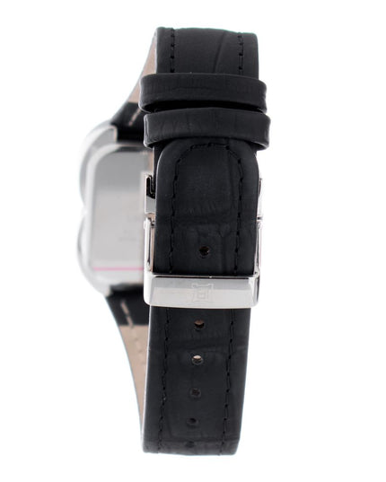 Laura Biagiotti Black Leather Dress Watch