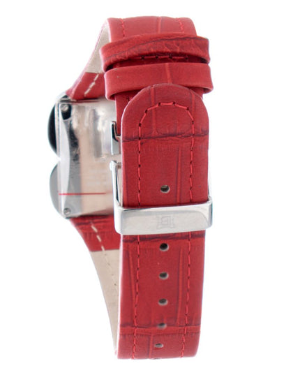 Laura Biagiotti Red Leather Dress Watch