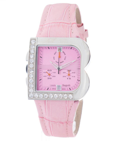 Laura Biagiotti Multicolor Leather Dress Watch