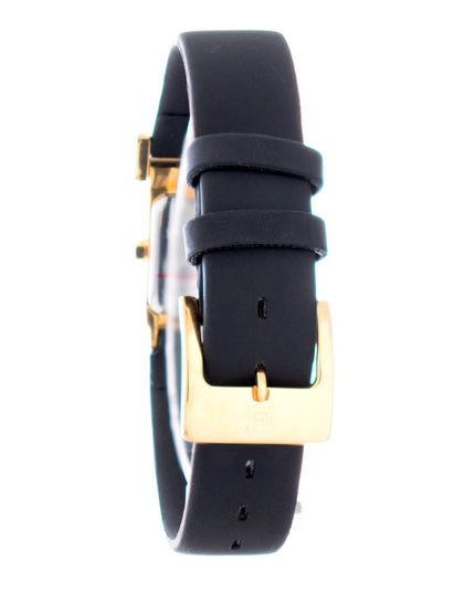 Laura Biagiotti Black Rubber Dress Watch