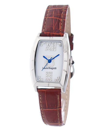 Laura Biagiotti Brown Leather Dress Watch