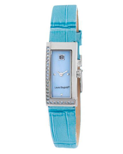 Laura Biagiotti Blue Leather Dress Watch