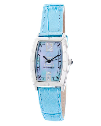 Laura Biagiotti Blue Leather Dress Watch