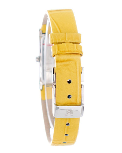Laura Biagiotti Yellow Leather Dress Watch