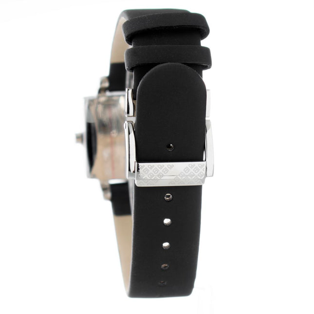 Laura Biagiotti Black Leather Dress Watch