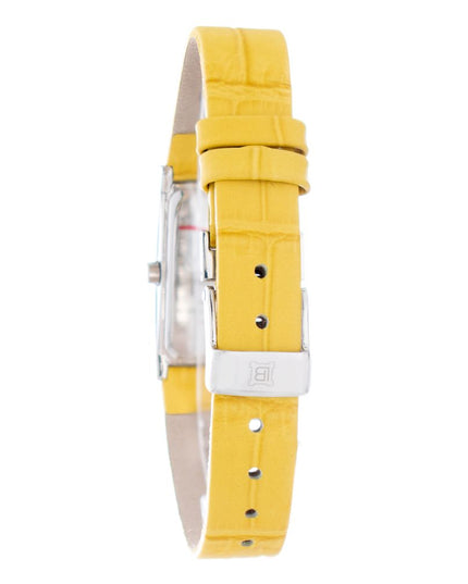 Laura Biagiotti Yellow Leather Dress Watch