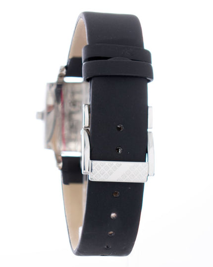 Laura Biagiotti Black Leather Dress Watch