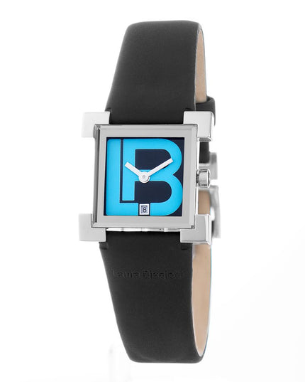 Laura Biagiotti Black Leather Dress Watch