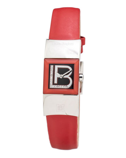 Laura Biagiotti Red Leather Dress Watch