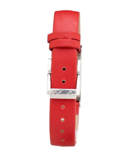 Laura Biagiotti Red Leather Dress Watch
