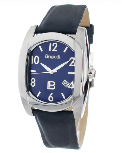Laura Biagiotti Blue Leather Dress Watch