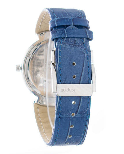 Laura Biagiotti Blue Leather Dress Watch