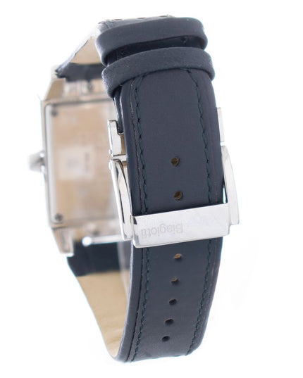 Laura Biagiotti Black Leather Dress Watch