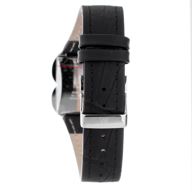 Laura Biagiotti Black Leather Dress Watch
