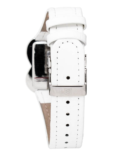 Laura Biagiotti White Leather Dress Watch