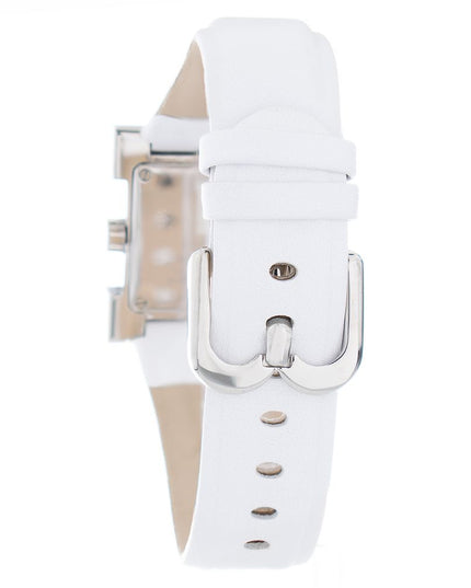 Laura Biagiotti White Leather Dress Watch