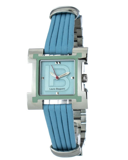 Laura Biagiotti Blue Leather Dress Watch