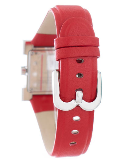 Laura Biagiotti Red Leather Dress Watch