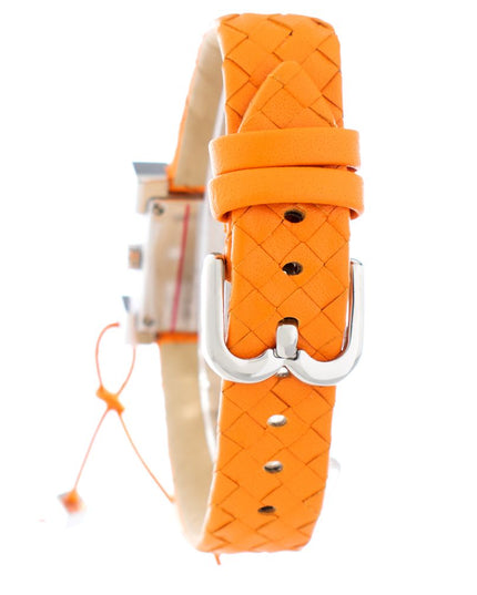 Laura Biagiotti Orange Leather Dress Watch