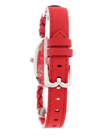Laura Biagiotti Red Leather Dress Watch
