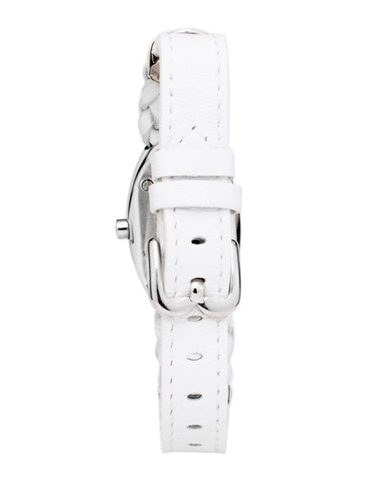 Laura Biagiotti White Leather Dress Watch