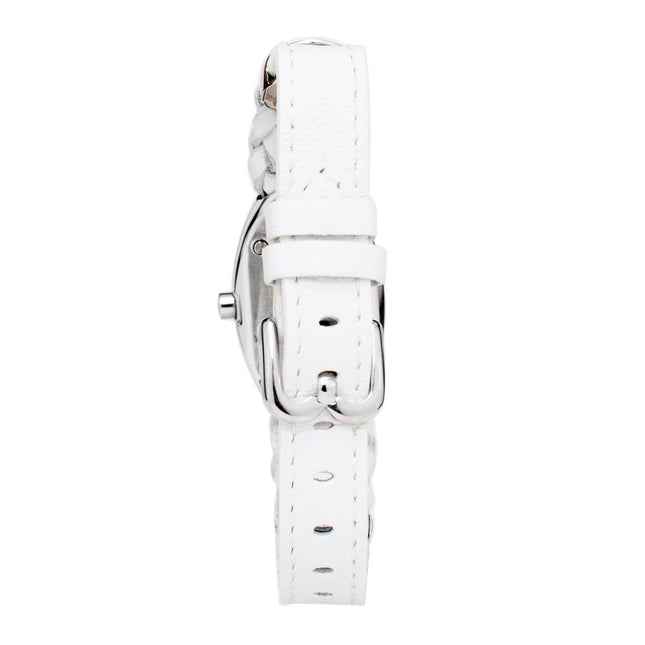 Laura Biagiotti White Leather Dress Watch