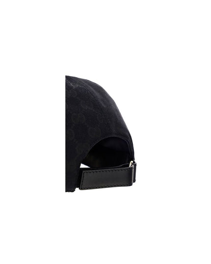 Gucci Black Cotton Cap (Baseball Hat)