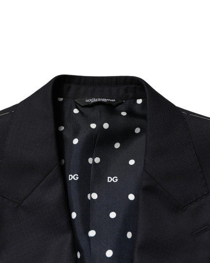Dolce & Gabbana Black Wool Single Breasted Men 2 Piece Suit