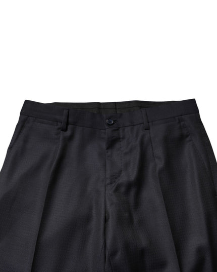 Dolce & Gabbana Black Wool Single Breasted Men 2 Piece Suit