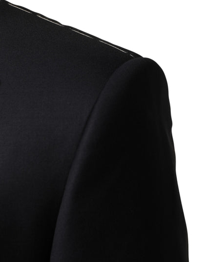 Dolce & Gabbana Black Wool Single Breasted 3 Piece Men Suit