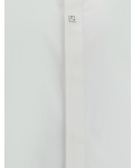 Fendi White Cotton Dress Shirt