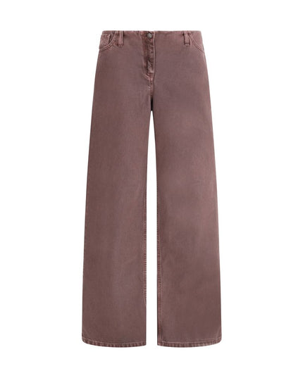 Magda Butrym Brown Cotton Relaxed Fit Jeans