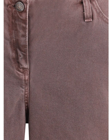 Magda Butrym Brown Cotton Relaxed Fit Jeans