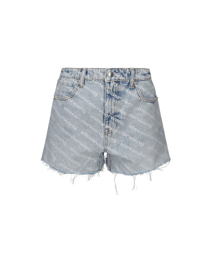 Alexander Wang Blue Cotton Bermuda Shorts