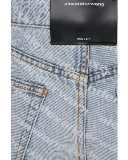 Alexander Wang Blue Cotton Bermuda Shorts