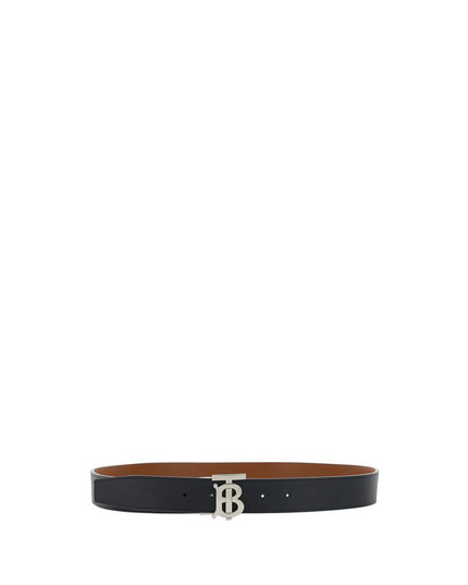 Burberry Black Calf Leather Bos Taurus Regular Belt