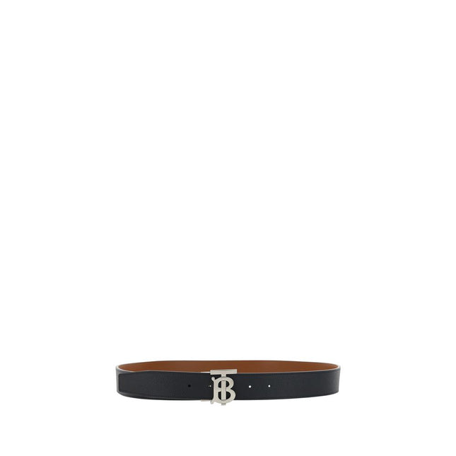 Burberry Black Calf Leather Bos Taurus Regular Belt