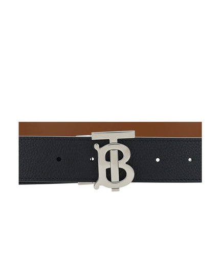 Burberry Black Calf Leather Bos Taurus Regular Belt