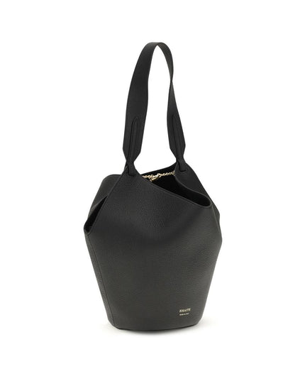 Khaite Black Calf Leather Bos Taurus Shoulder Bag