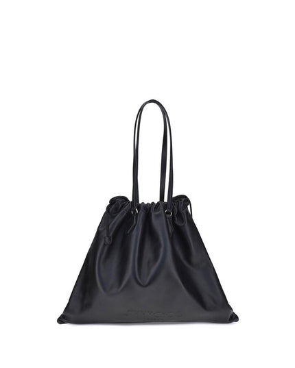 Jimmy Choo Black Calf Leather Bos Taurus Shoulder Bag