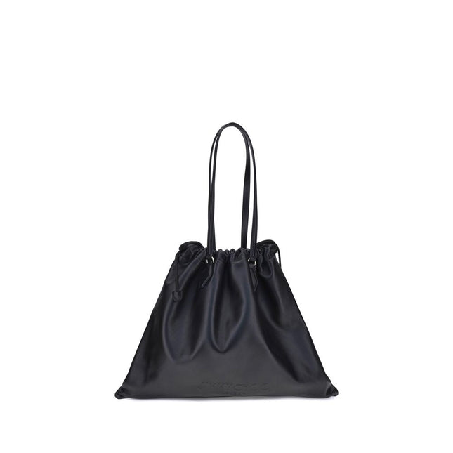 Jimmy Choo Black Calf Leather Bos Taurus Shoulder Bag