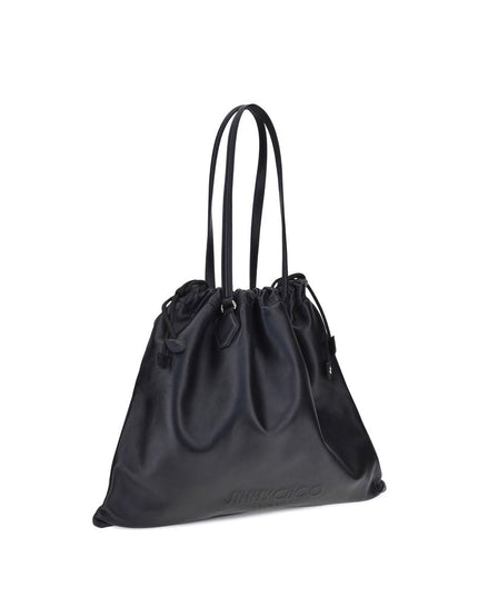 Jimmy Choo Black Calf Leather Bos Taurus Shoulder Bag