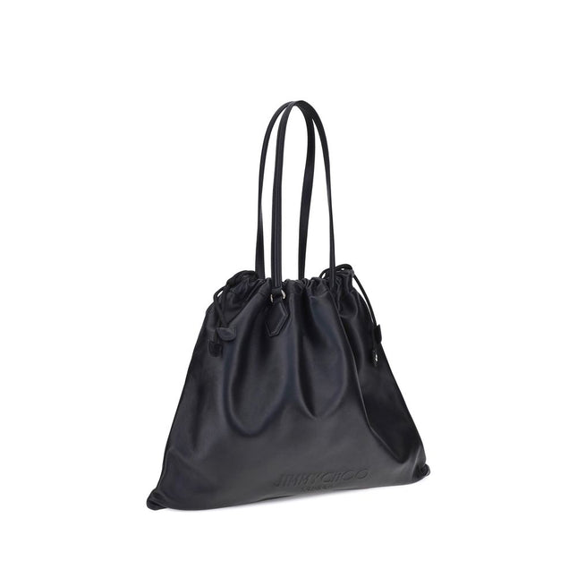 Jimmy Choo Black Calf Leather Bos Taurus Shoulder Bag
