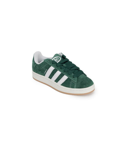 Adidas Originals Green Suede Leather Low Top Sneakers
