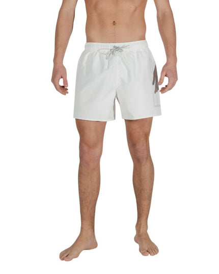 EA7 Emporio Armani Bicolor Polyester Swim Shorts