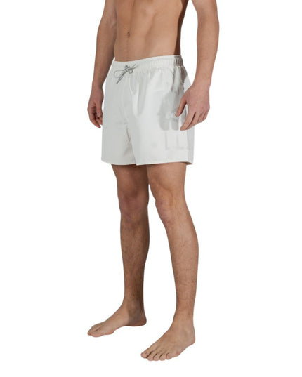 EA7 Emporio Armani Bicolor Polyester Swim Shorts