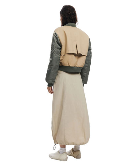 Desigual Beige Cotton Long Skirt